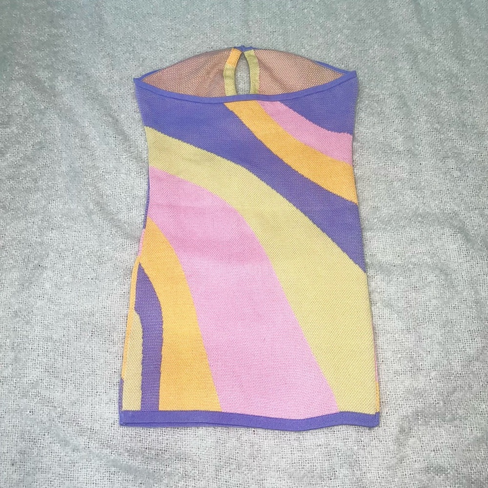 ABSTRACT CUT OUT MINI DRESS - Picture 2 of 7